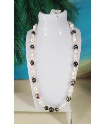 COLLIER PERLES BLANCHES...